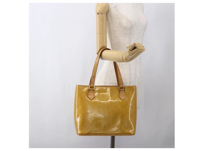 LOUIS VUITTON Handtasche Houston Monogram Vernis Beige M91004 LV Auth ka2468 - Ansicht 23