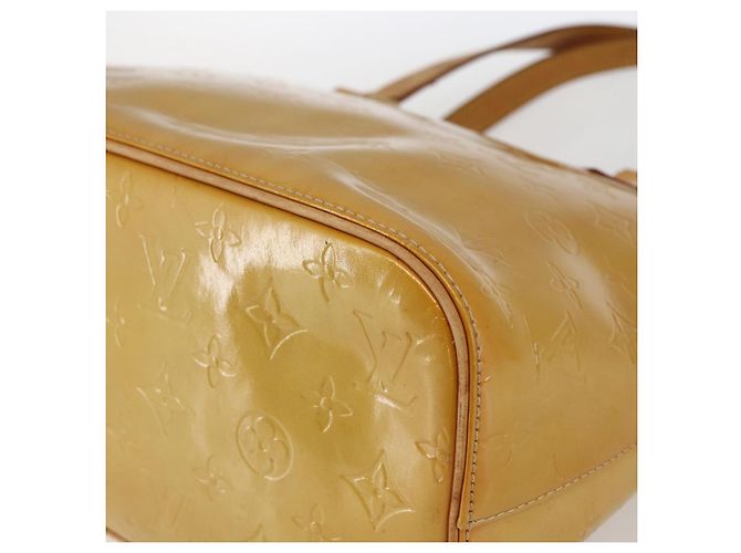 LOUIS VUITTON Handtasche Houston Monogram Vernis Beige M91004 LV Auth ka2468 - Ansicht 9