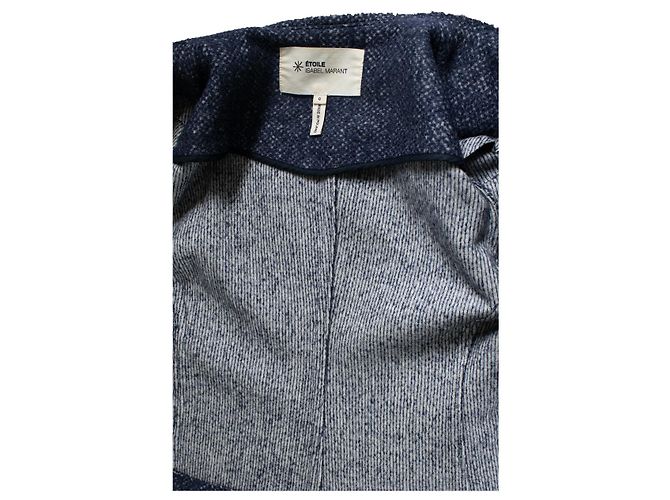 Blaue Tweed-Jacke mit Reißverschluss Isabel Marant Étoile - Ansicht 6