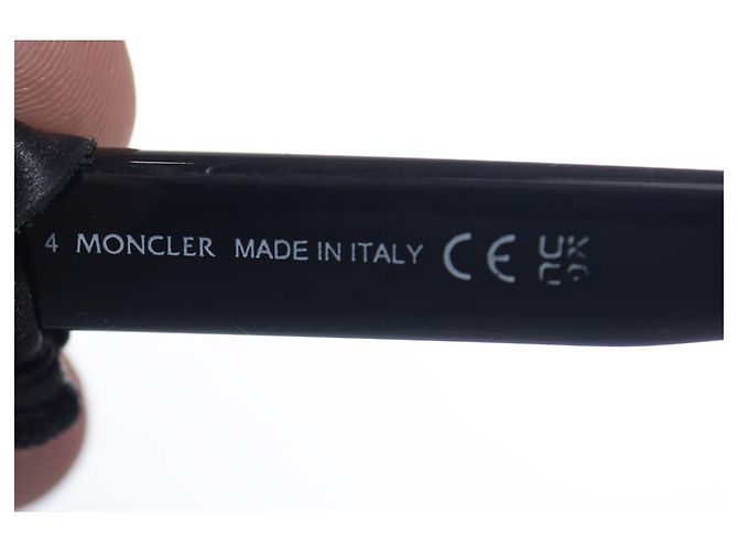 Moncler, occhiali aviator rotondi con lenti specchiate Nero - vista 10