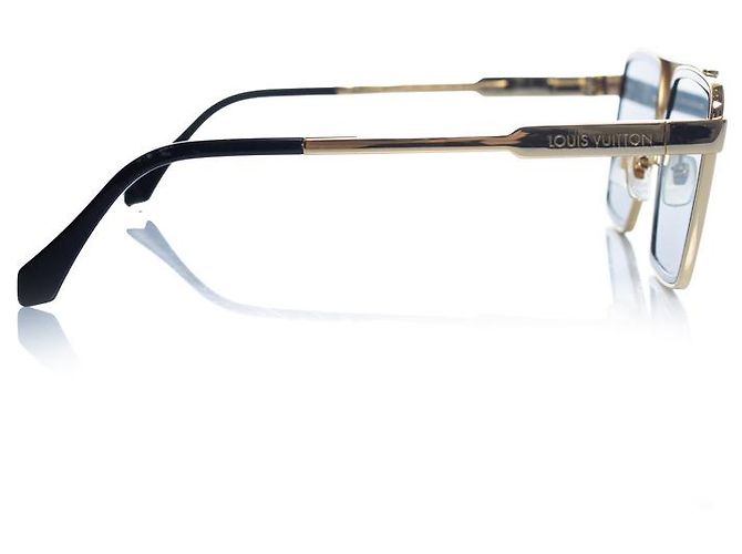 Gafas de sol cuadradas de metal Louis Vuitton Dorado - vista 5