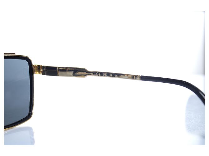 Gafas de sol cuadradas de metal Louis Vuitton Dorado - vista 7