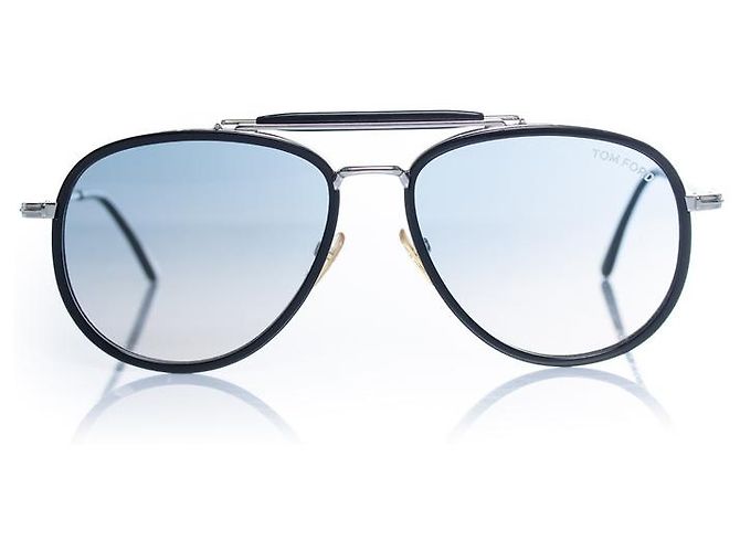 Tom Ford, schwarze Metall Tripp Aviator - Ansicht 2