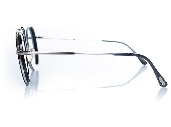 Tom Ford, schwarze Metall Tripp Aviator - Ansicht 3