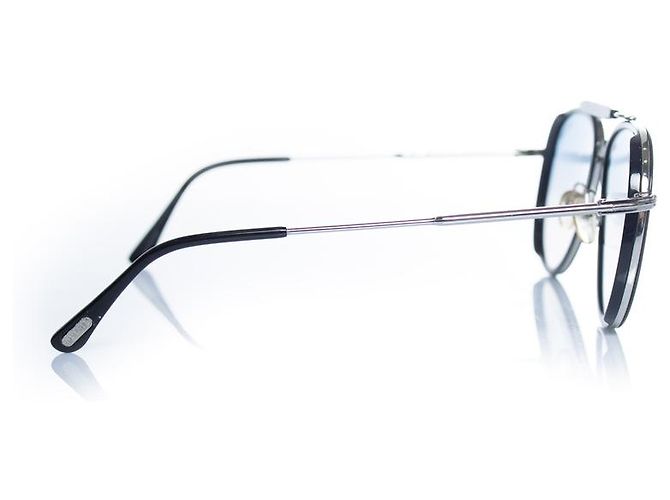 Tom Ford, schwarze Metall Tripp Aviator - Ansicht 5