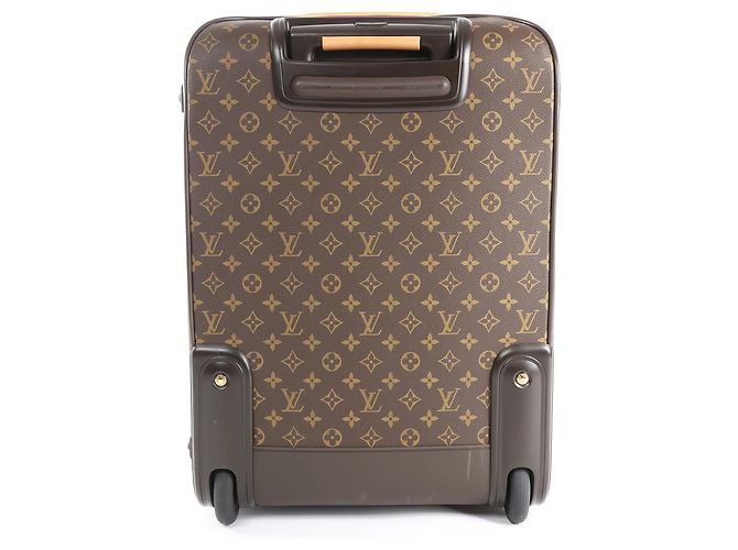 Valigia da viaggio Louis Vuitton Pegase 55 in Monogram marrone - vista 3