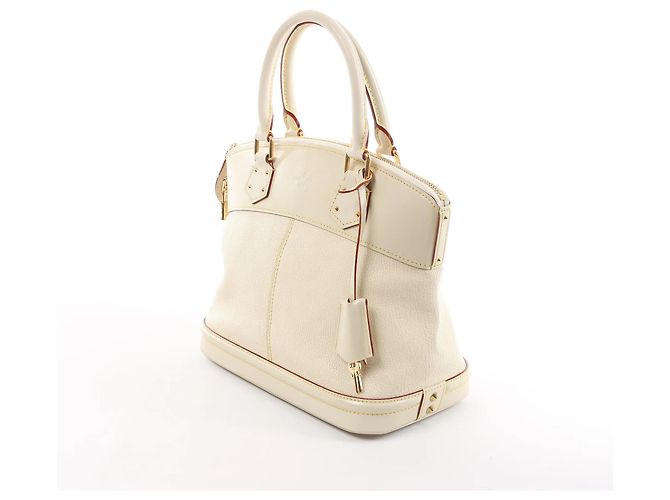 Borsa Lockit PM Suhali in pelle bianca M91887 di Louis Vuitton Beige - vista 2