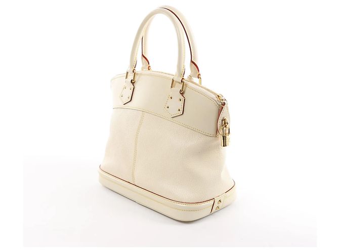 Borsa Lockit PM Suhali in pelle bianca M91887 di Louis Vuitton Beige - vista 3