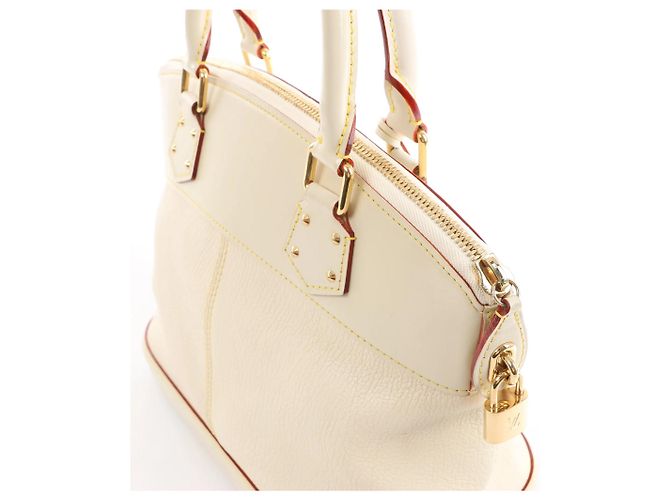 Borsa Lockit PM Suhali in pelle bianca M91887 di Louis Vuitton Beige - vista 4