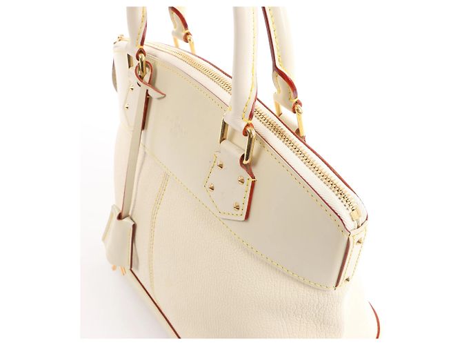 Borsa Lockit PM Suhali in pelle bianca M91887 di Louis Vuitton Beige - vista 5