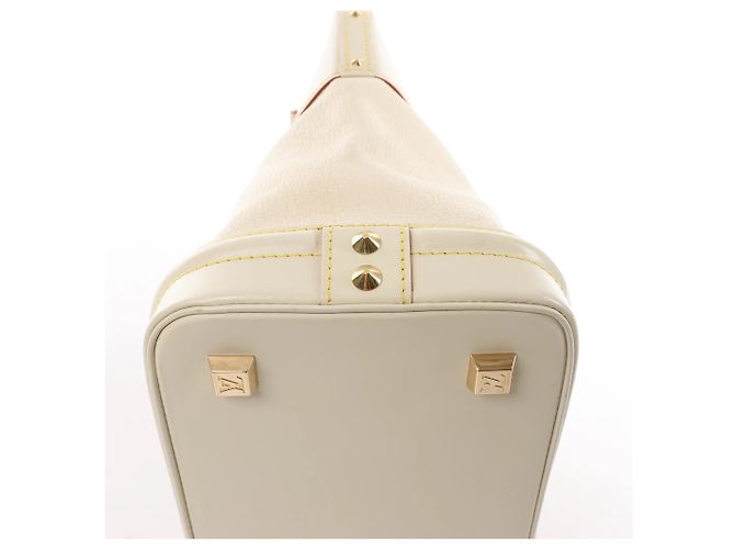 Borsa Lockit PM Suhali in pelle bianca M91887 di Louis Vuitton Beige - vista 9