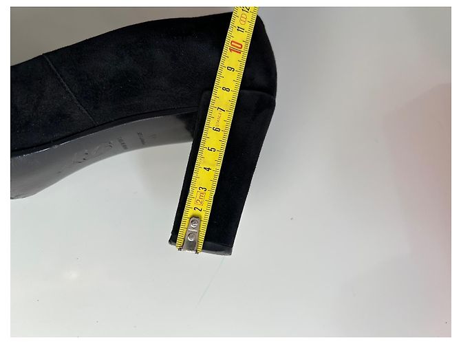 Décolleté Roger Vivier New Buck 75 in suede nero - vista 11