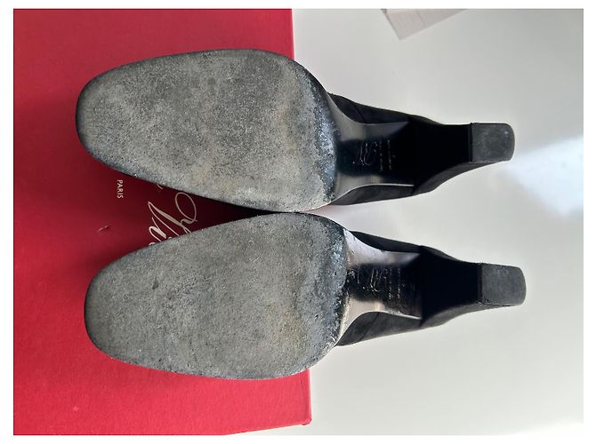 Décolleté Roger Vivier New Buck 75 in suede nero - vista 8