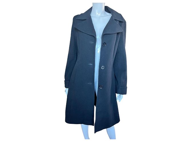 Abrigo midi de lana negro Ralph Lauren mujer - Ansicht 2