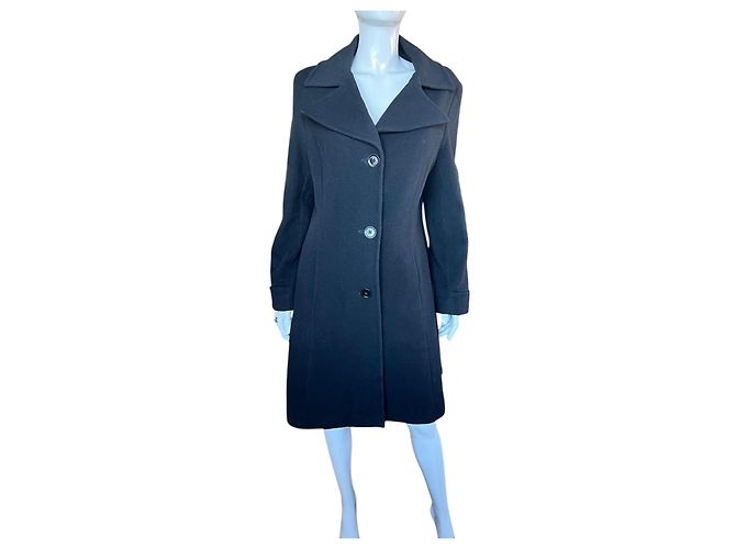 Abrigo midi de lana negro Ralph Lauren mujer - Ansicht 5