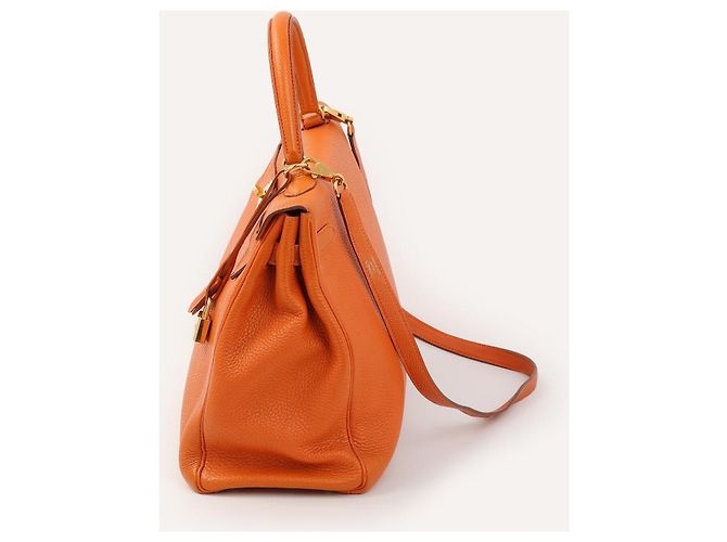 Kelly Hermès Killy 35 Borsa in pelle Togo arancione - vista 8