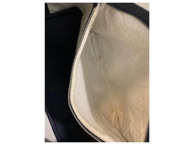 Hermès Garden Party Tote in pelle nera Nero - vista 10