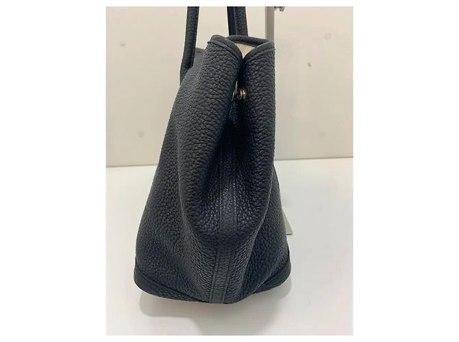 Hermès Garden Party Tote in pelle nera Nero - vista 3