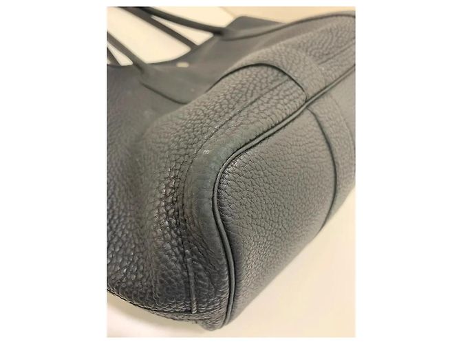 Hermès Garden Party Tote in pelle nera Nero - vista 6