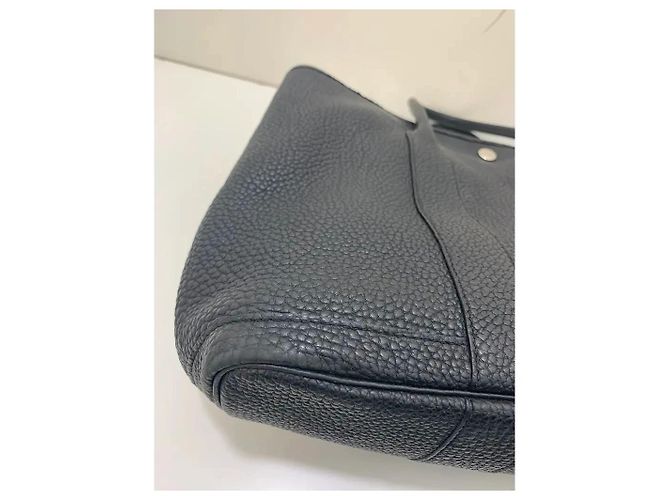 Hermès Garden Party Tote in pelle nera Nero - vista 7