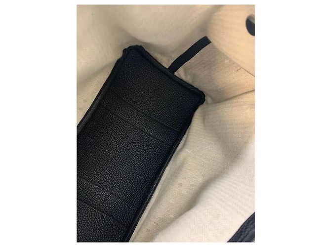 Hermès Garden Party Tote in pelle nera Nero - vista 9