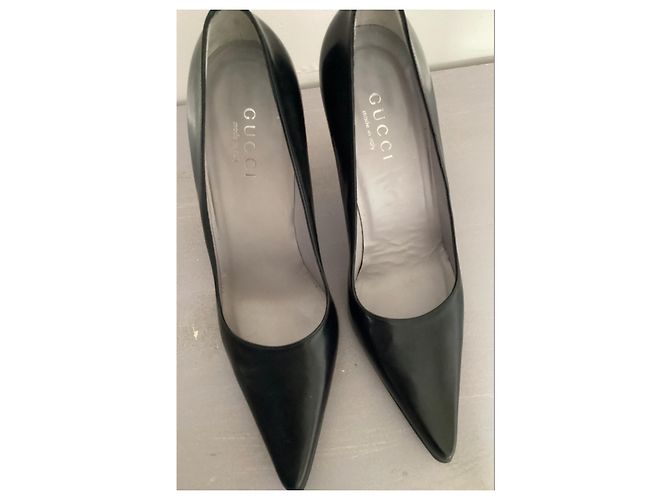 Décolleté Gucci in pelle nera Tom Ford Era Nero - vista 3