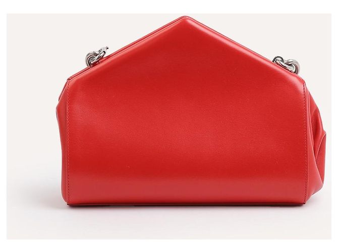 Borsa Bottega Veneta Box in pelle di vitello rossa Rosso - vista 3