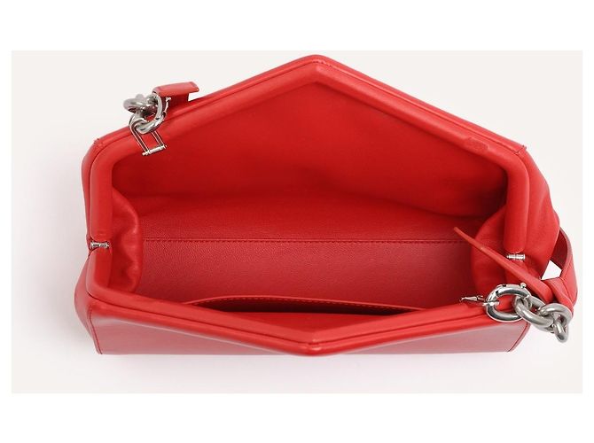 Borsa Bottega Veneta Box in pelle di vitello rossa Rosso - vista 4