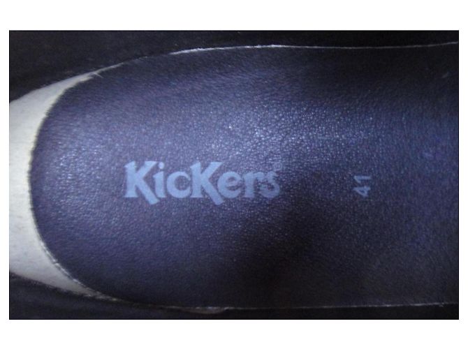 Autre Marque Kickers Jazzy Boots Beige Leather - view 7