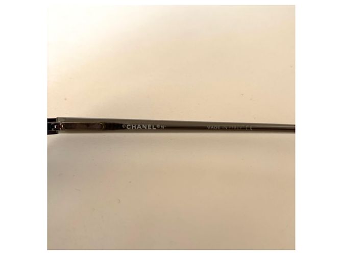 Occhiali da sole Chanel Blue Silver Rimless 4067 Argento Blu - vista 6