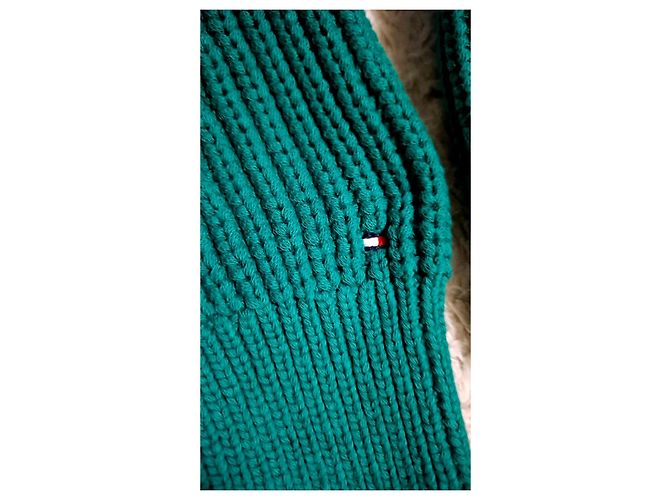 Tommy Hilfiger Suéter verde con botones - vista 11