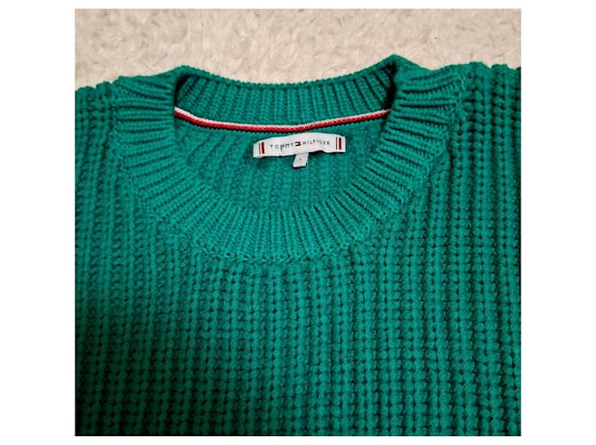 Tommy Hilfiger Suéter verde con botones - vista 7