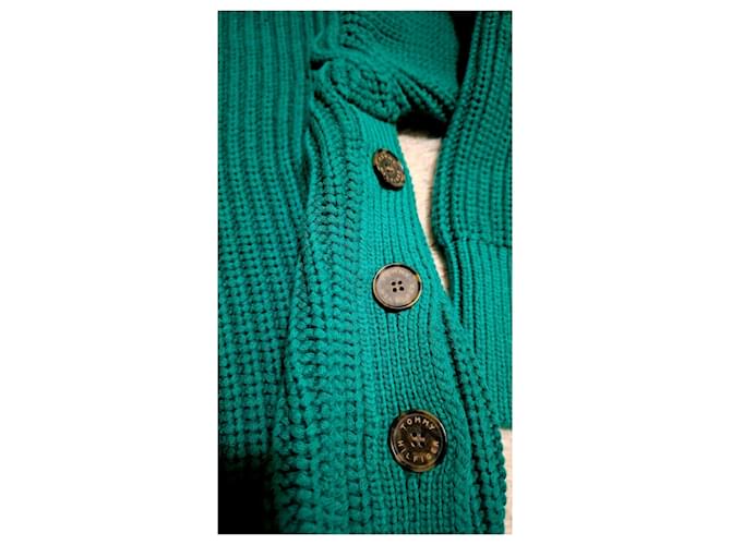 Tommy Hilfiger Suéter verde con botones - vista 8