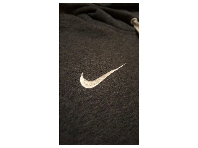 Felpa con cappuccio Nike uomo grigia cotone Grigio - vista 10