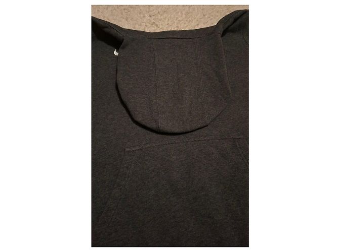 Felpa con cappuccio Nike uomo grigia cotone Grigio - vista 12