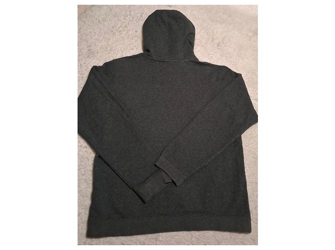 Felpa con cappuccio Nike uomo grigia cotone Grigio - vista 13