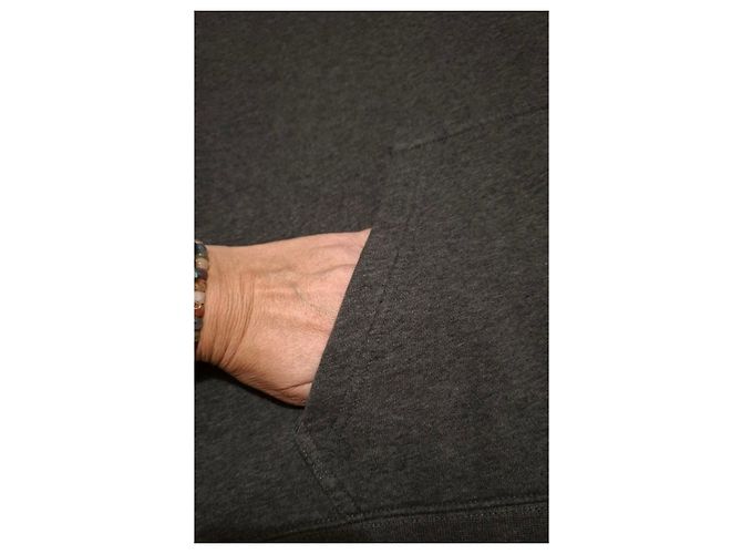 Felpa con cappuccio Nike uomo grigia cotone Grigio - vista 7
