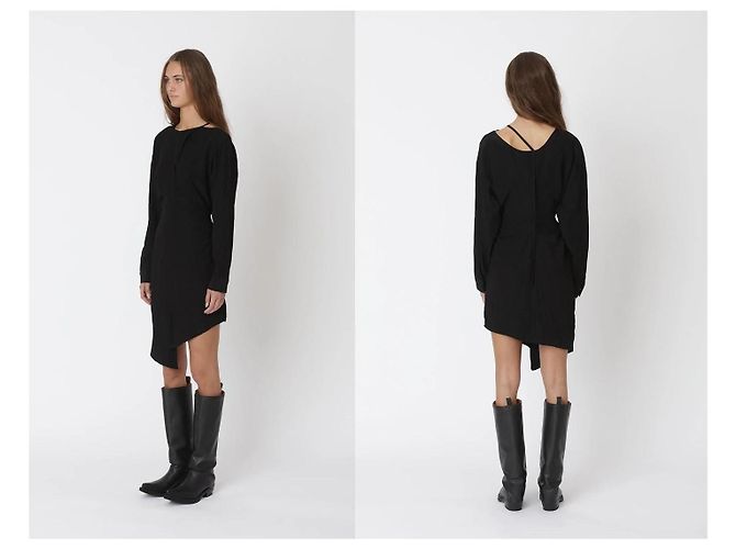 Ebba Kleid Won Hundred Schwarz - Ansicht 6