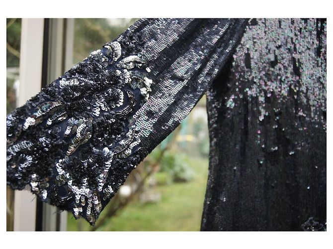 Luisa Spagnoli Sequin Jacket Blue - view 5