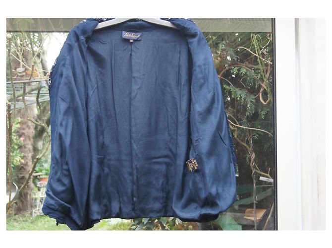 Luisa Spagnoli Sequin Jacket Blue - view 6
