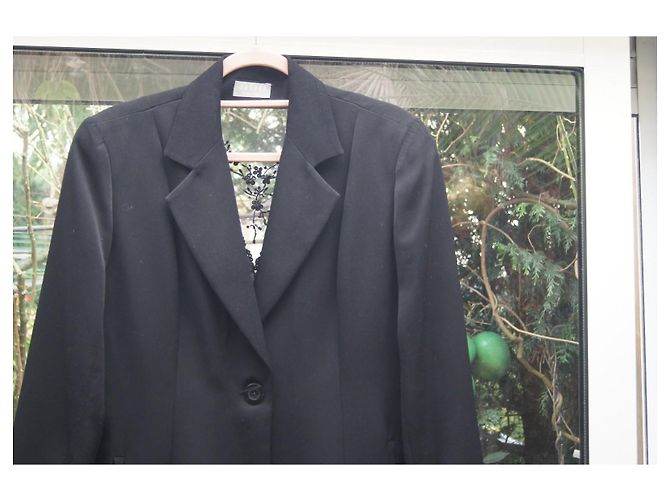 Chaqueta de noche negra Sandro con detalles de strass Negro - vista 3