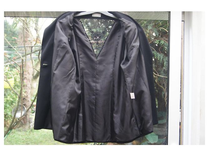 Chaqueta de noche negra Sandro con detalles de strass Negro - vista 7