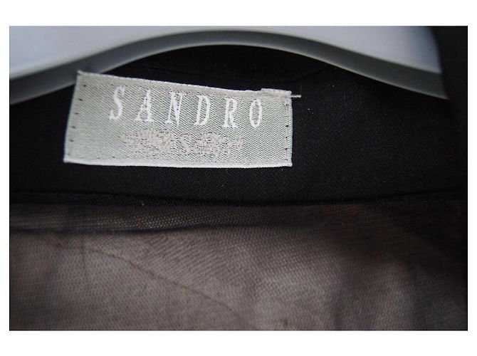 Chaqueta de noche negra Sandro con detalles de strass Negro - vista 9