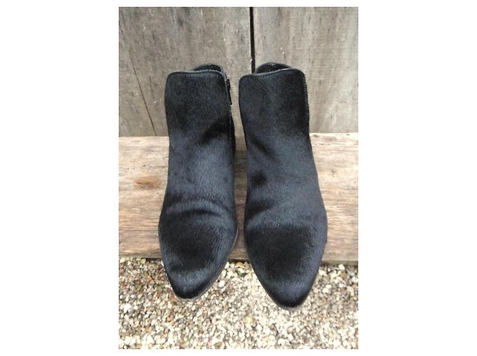Autre Marque Stivaletti The Last Conspiracy Neri in Vitello Pony Nero - vista 3