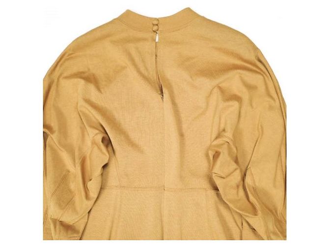 Autre Marque Vestido de jersey de algodón Mame Kurogouchi Castaño - vista 7