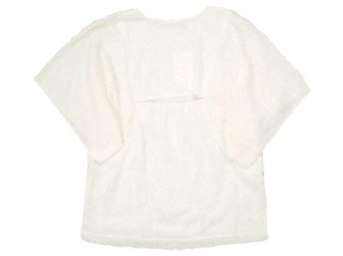 Autre Marque BLUSAS FRANJADAS FLUFFY CLANE Blusas de poliéster Branco - vista 2