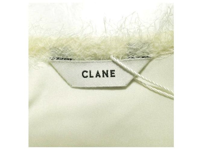 Autre Marque BLUSAS FRANJADAS FLUFFY CLANE Blusas de poliéster Branco - vista 6