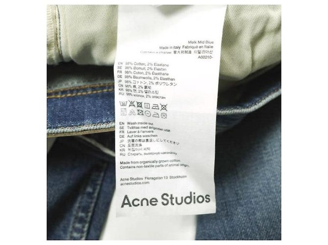 Pantalones de denim azul medio Melk de Acne Studios - vista 12