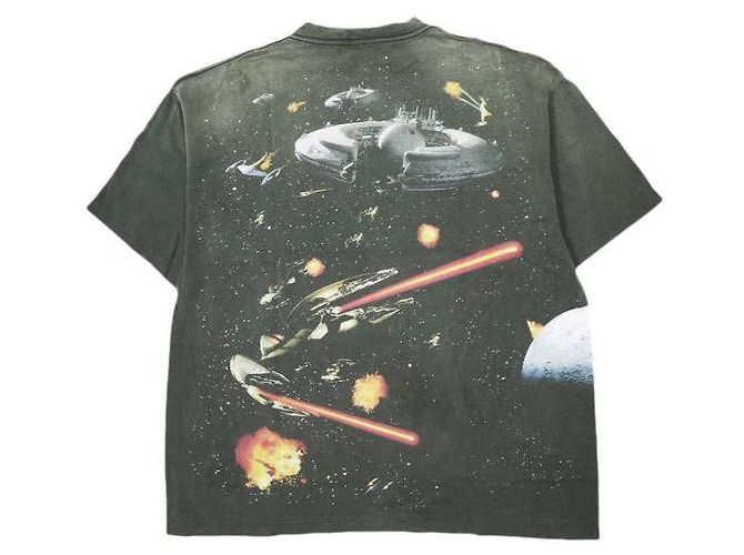 Autre Marque Camiseta de algodón Saint Michael SW_SS Negro - vista 2