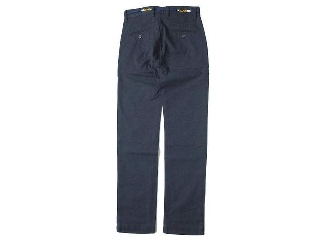 Autre Marque ATELIER BEAUREPAIRE JOSEPH PANT Canvas-Hose Blau Marineblau - Ansicht 2